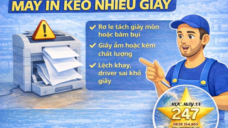 Máy In Kéo Nhiều Giấy: Nguyên Nhân & Cách Khắc Phục Triệt Để