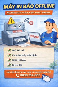 Cách Khắc Phục Máy In Báo Offline