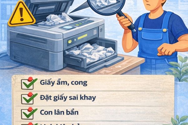 Máy In Bị Kẹt Giấy: Nguyên Nhân & Cách Khắc Phục Nhanh