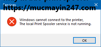 MÁY IN BÁO THE PRINT SPOOLER SERVICE IS NOT RUNNING – SPOOLING