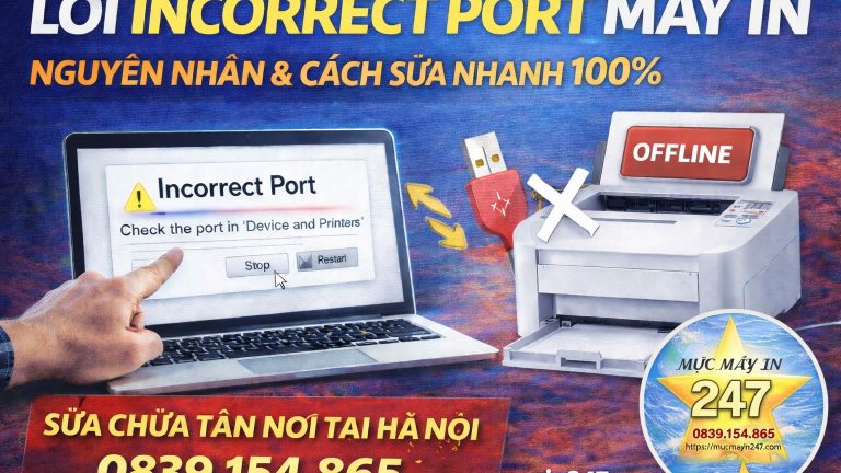 Lỗi Incorrect Port Máy In: Nguyên Nhân & Cách Sửa Nhanh 100%