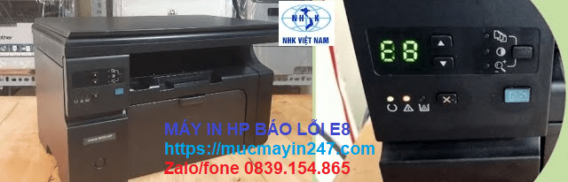 máy in hp báo lỗi e8