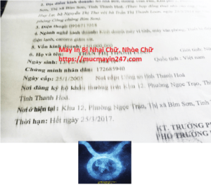máy in Canon L11121e nhòe chữ