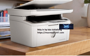 máy in hp báo initializing
