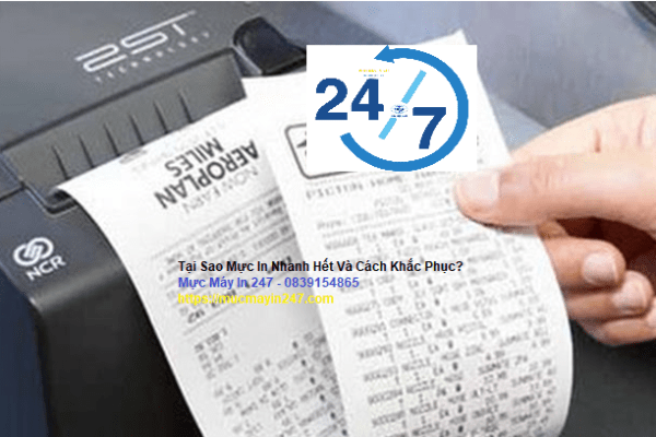 Tại Sao Mực In Nhanh Hết Và Cách Khắc Phục? Từ Mucmayin247