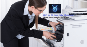 đổ mực máy photocopy Konica e368 đổ mực máy photocopy Konica e368