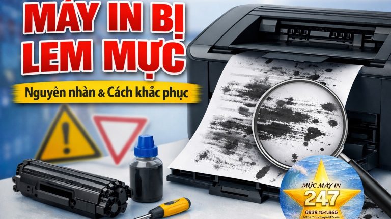Khắc phục máy in bị lem mực