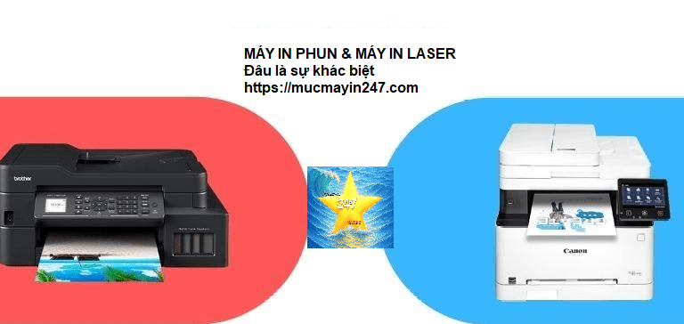 Máy In Phun Và Máy In Laser Khác Nhau Như Thế Nào?