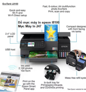 đổ mực máy in Epson L8100