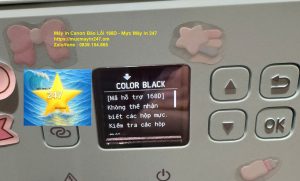 Sửa Lỗi Máy in Canon TS5380 báo lỗi 168D