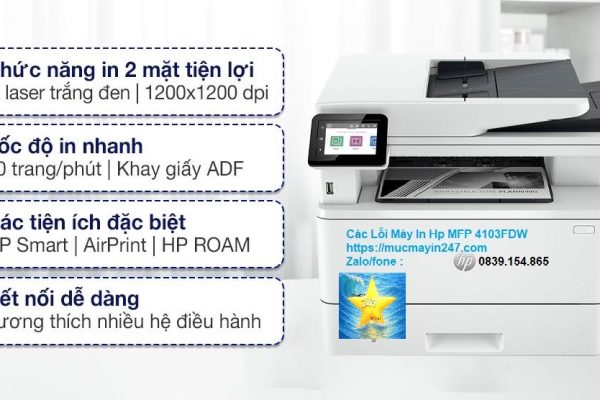 Các Lỗi Máy In HP 4103fdw – Mực Máy In 247