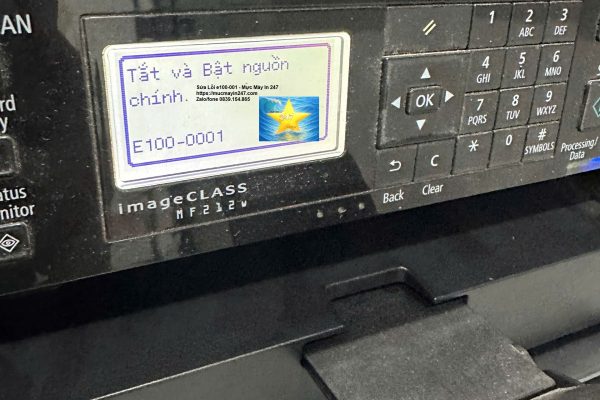 Sửa Lỗi E100-0001 Máy In Canon – Mực Máy In 247