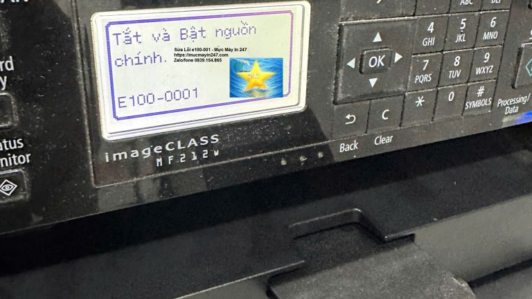 Sửa Lỗi E100-0001 Máy In Canon - Mực Máy In 247