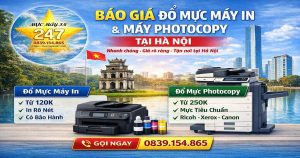 Báo giá đổ mực máy in & máy photocopy Báo giá đổ mực máy in & máy photocopy