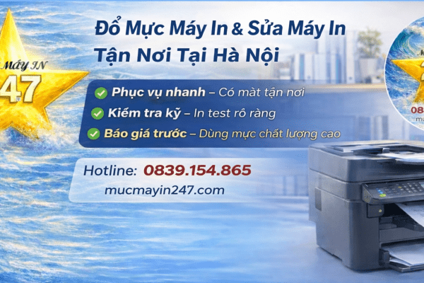 Máy in không in được dù đã có mực – nguyên nhân & cách xử lý từ thợ sửa máy in