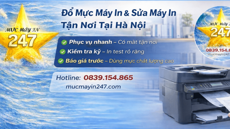 Đổ mực & sửa chữa máy in Tại Hà Nội