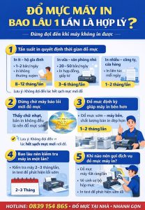Đổ Mực Máy In Bao Lâu 1 Lần Là Hợp Lý