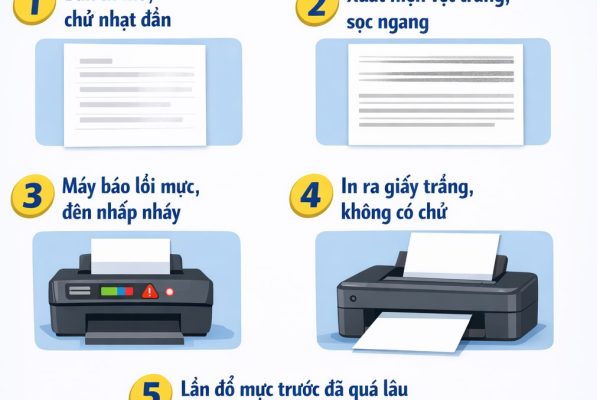 Khi Nào Cần Đổ Mực Máy In? 5 Dấu Hiệu Dễ Nhận Biết |