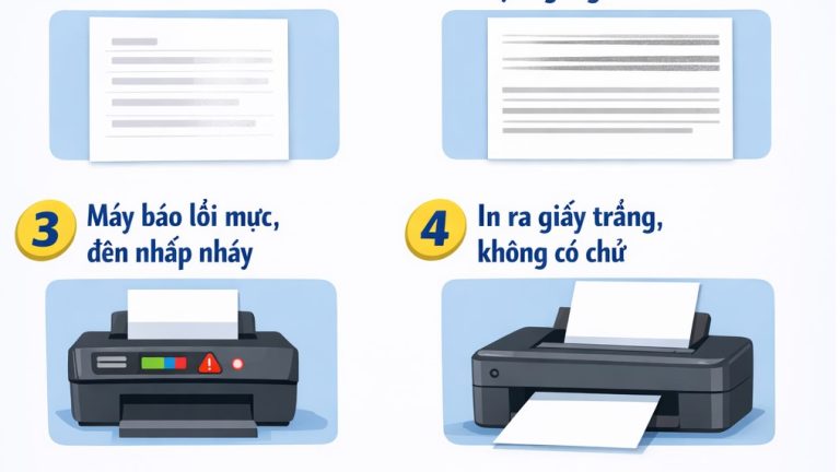 5 dấu hiệu phổ biến nhất cho thấy bạn nên đổ mực máy in sớm,