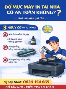 đổ mực máy in tại nhà có an toàn không