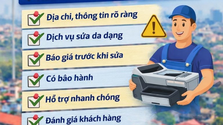 Dịch vụ sửa máy in uy tín tại Hà Nội