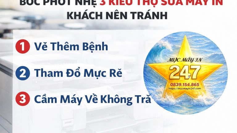 Bóc Phốt Thợ Sửa Máy In