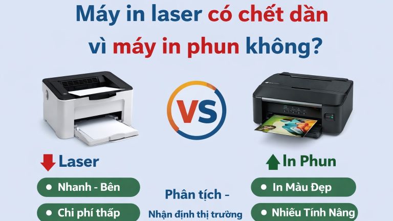 So sánh máy in llaser vs máy in phun