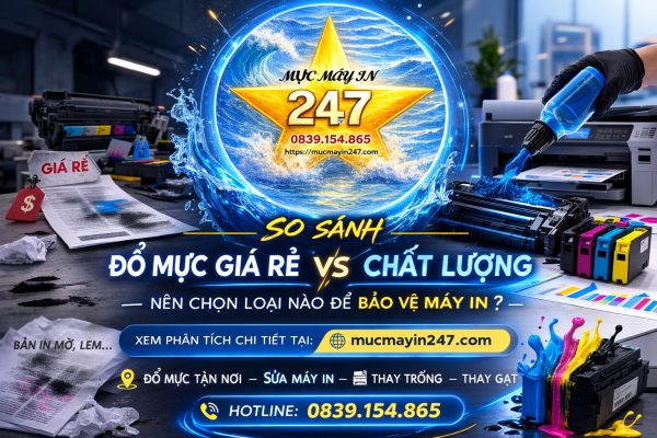 So Sánh Đổ Mực Giá Rẻ Và Đổ Mực Chất Lượng – Nên Chọn Loại Nào Để Bảo Vệ Máy In?