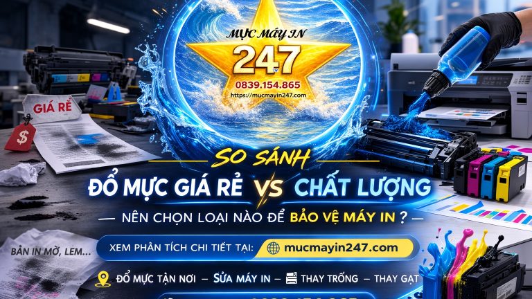 So Sánh Đổ Mực Giá Rẻ Và Đổ Mực Chất Lượng – Nên Chọn Loại Nào Để Bảo Vệ Máy In?