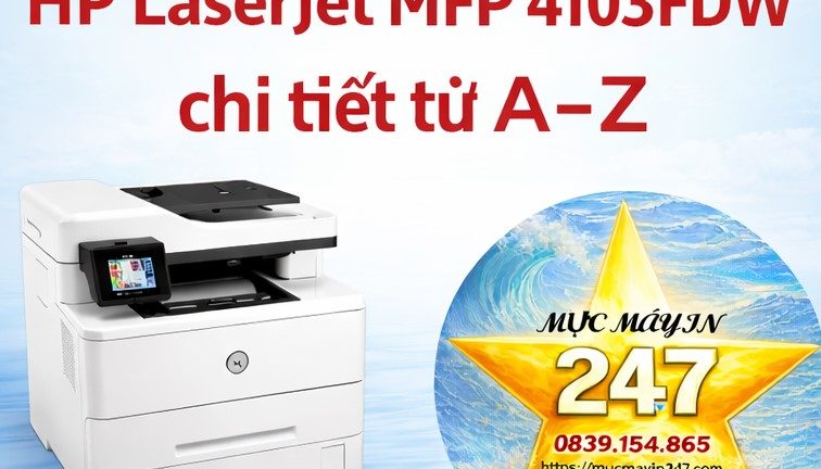 Cách cài scan HP MFP 4103FDW
