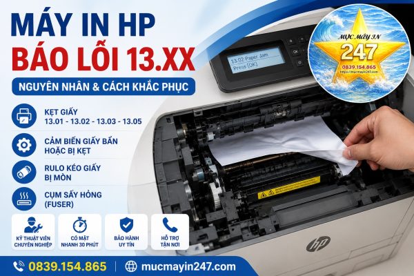 Máy In HP Báo Lỗi 13.xx – Cách Sửa Nhanh Tại Hà Nội