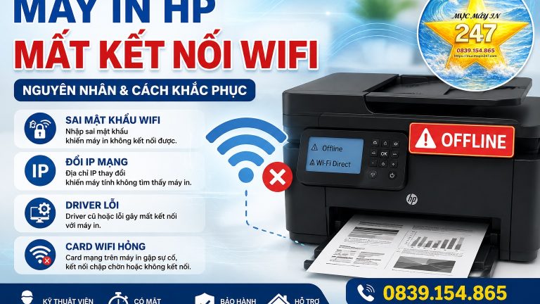 Khắc Phục Máy In HP Mất Kết Nối Wifi