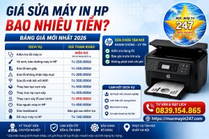 Bảng Giá Sửa Máy In HP Tại Hà Nội