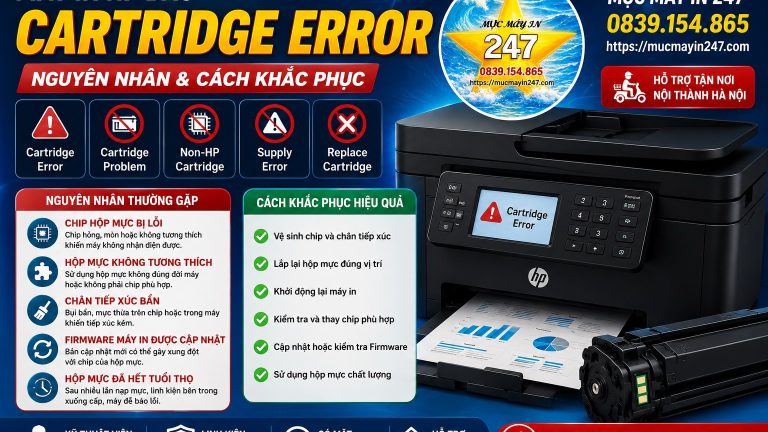 Máy In HP Báo Cartridge Error: Nguyên Nhân Và Cách Khắc Phục