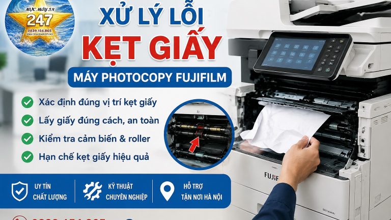 Lỗi Kẹt Giấy Máy Photocopy Fujifilm: Cách Xử Lý Chi Tiết